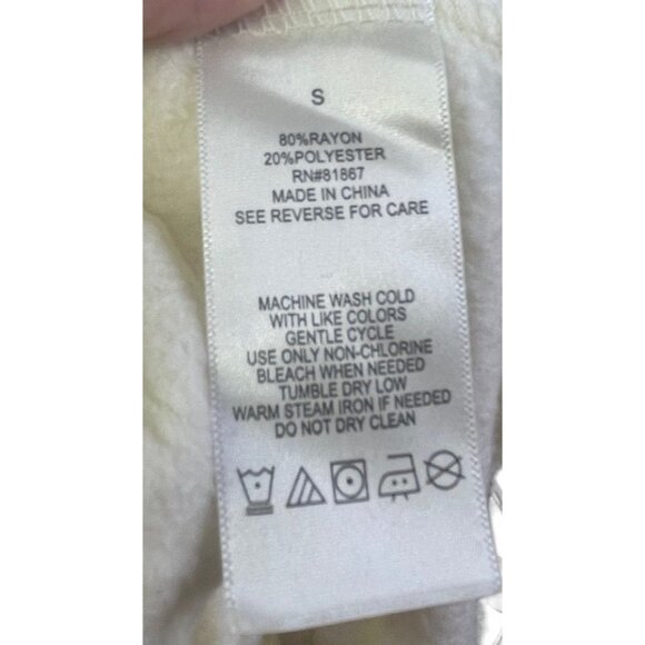 Olivia Sky Cardigan Small Ivory White  Solid - Picture 6 of 6